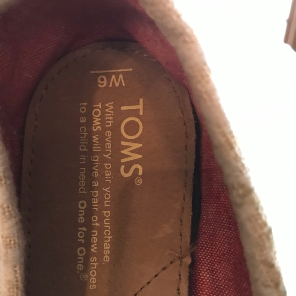 Toms linen slip ons in good condition - Picture 6 of 6